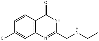 4(3H)-Quinazolinone, 7-chloro-2-[(ethylamino)methyl]- Structure