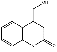 2(1H)-Quinolinone, 3,4-dihydro-4-(hydroxymethyl)- Structure