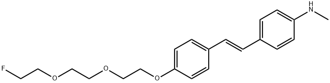 Benzenamine, 4-[(1E)-2-[4-[2-[2-(2-fluoroethoxy)ethoxy]ethoxy]phenyl]ethenyl]-N-methyl- Structure