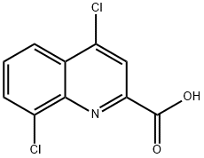 2-Quinolinecarboxylic acid, 4,8-dichloro- Structure