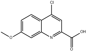 2-Quinolinecarboxylic acid, 4-chloro-7-methoxy- Structure