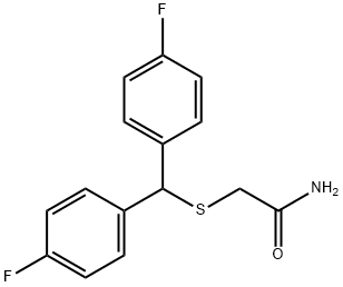 Acetamide, 2-[[bis(4-fluorophenyl)methyl]thio]- Structure