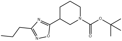 1-BOC-3-3-(N-PROPYL)-1,2,4-OXADIAZOL-5-YL]PIPERIDINE Structure