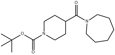 tert-Butyl 4-[(azepan-1-yl)carbonyl]piperidine-1-carboxylate Structure