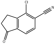 1H-Indene-5-carbonitrile, 4-chloro-2,3-dihydro-1-oxo- Structure