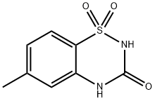 6-Methyl-2H-benzo[e][1,2,4]thiadiazin-3(4H)-one 1,1-dioxide Structure