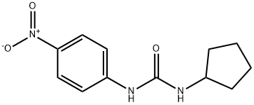 Urea, N-cyclopentyl-N'-(4-nitrophenyl)- Structure