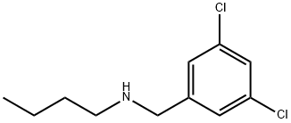 Benzenemethanamine, N-butyl-3,5-dichloro- Structure
