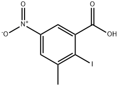 Benzoic acid, 2-iodo-3-methyl-5-nitro- Structure