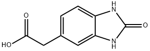 1H-Benzimidazole-5-aceticacid,2,3-dihydro-2-oxo-(9CI) 구조식 이미지