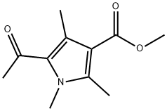 Methyl 5-acetyl-1,2,4-trimethyl-1H-pyrrole-3-carboxylate Structure