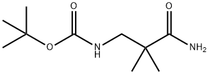 Carbamic acid, N-(3-amino-2,2-dimethyl-3-oxopropyl)-, 1,1-dimethylethyl ester Structure
