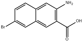 3-amino-7-bromonaphthalene-2-carboxylic acid Structure