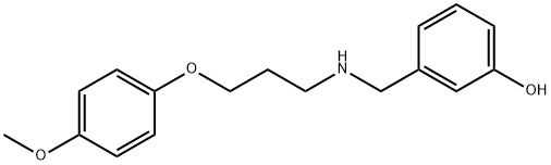 Phenol, 3-[[[3-(4-methoxyphenoxy)propyl]amino]methyl]- 구조식 이미지