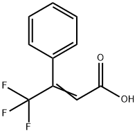 2-Butenoic acid, 4,4,4-trifluoro-3-phenyl- Structure