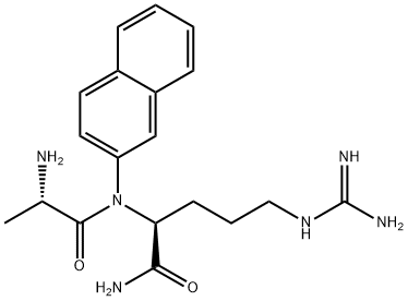 H-Ala-Arg-βNA · 2 HCl 구조식 이미지