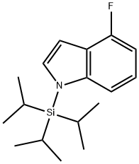 1H-Indole, 4-fluoro-1-[tris(1-methylethyl)silyl]- 구조식 이미지