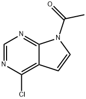 Ethanone, 1-(4-chloro-7H-pyrrolo[2,3-d]pyrimidin-7-yl)- 구조식 이미지