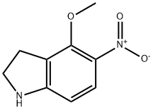 4-methoxy-5-nitro-2,3-dihydro-1H-indole Structure