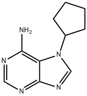 7H-Purin-6-amine, 7-cyclopentyl- Structure