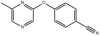 4-[(6-Methylpyrazin-2-yl)oxy]benzonitrile Structure