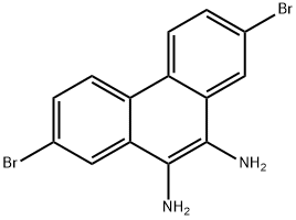 9,10-Phenanthrenediamine, 2,7-dibromo- Structure