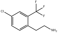 Benzeneethanamine, 4-chloro-2-(trifluoromethyl)- Structure