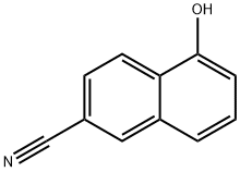 2-Naphthalenecarbonitrile, 5-hydroxy- Structure