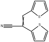 2-Thiopheneacetonitrile, α-(2-thienylmethylene)- Structure