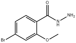 Benzoic acid, 4-bromo-2-methoxy-, hydrazide Structure