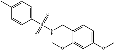 Benzenesulfonamide, N-[(2,4-dimethoxyphenyl)methyl]-4-methyl- Structure