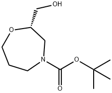 (S)-tert-Butyl 2-(hydroxymethyl)-1,4-oxazepane-4-carboxylate Structure