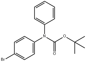 tert-Butyl N-(4-bromophenyl)-N-phenylcarbamate Structure