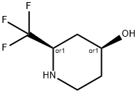 4-Piperidinol,2-(trifluoromethyl)-, (2R,4S)-rel-
 구조식 이미지