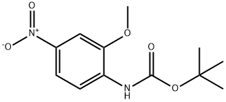 Carbamic acid, N-(2-methoxy-4-nitrophenyl)-, 1,1-dimethylethyl ester Structure