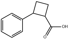 2-phenylcyclobutanecarboxylic acid 구조식 이미지