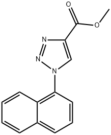 1H-1,2,3-Triazole-4-carboxylic acid, 1-(1-naphthalenyl)-, methyl ester 구조식 이미지