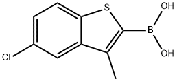 Boronic acid, B-(5-chloro-3-methylbenzo[b]thien-2-yl)- Structure