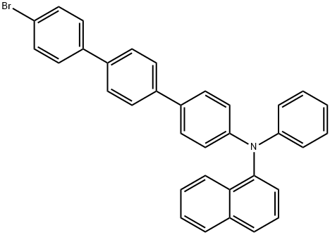 1-Naphthalenamine, N-(4''-bromo[1,1':4',1''-terphenyl]-4-yl)-N-phenyl- Structure