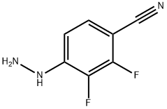 Benzonitrile, 2,?3-?difluoro-?4-?hydrazinyl- Structure