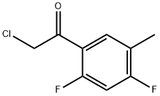 2-chloro-1-(2,4-difluoro-5-methylphenyl)ethan-1-one 구조식 이미지