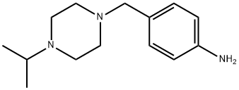 Benzenamine, 4-[[4-(1-methylethyl)-1-piperazinyl]methyl]- Structure