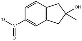 2-Methyl-5-nitro-2,3-dihydro-1H-inden-2-ol Structure