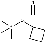 Cyclobutanecarbonitrile, 1-[(trimethylsilyl)oxy]- Structure