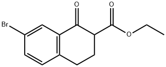 Ethyl 7-bromo-1-oxo-3,4-dihydro-2H-naphthalene-2-carboxylate Structure