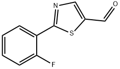 5-Thiazolecarboxaldehyde, 2-(2-fluorophenyl)- 구조식 이미지