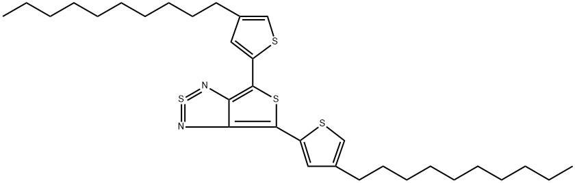 IN1538,  4,6-Bis(4-decylthiophen-2-yl)-thieno[3,4-c][1,2,5]thiadiazole(s) Structure