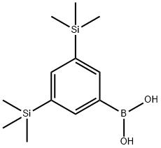 Boronic acid, B-[3,5-bis(trimethylsilyl)phenyl]- Structure