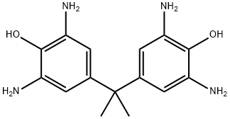 2,2-bis(3,5-amino-4-hydroxyphenyl)propane Structure