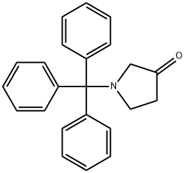 3-Pyrrolidinone, 1-(triphenylmethyl)- Structure